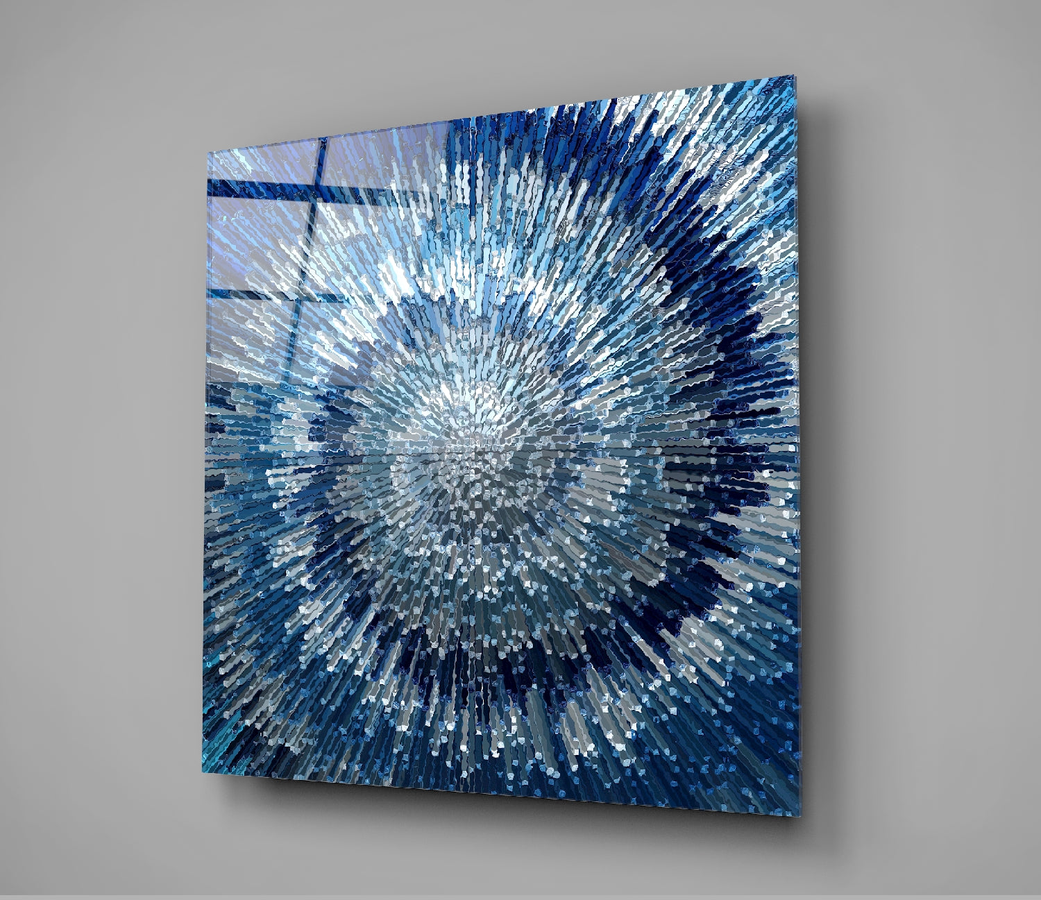 Cycle of Blue Glass Wall Art | Insigne Art Design