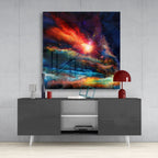 Colors of Space Glass Wall Art | Insigne Art Design