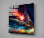 Colors of Space Glass Wall Art | Insigne Art Design