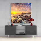 Sunrise Glass Wall Art | Insigne Art Design