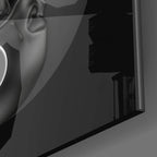 Black and White Glass Wall Art | Insigne Art Design