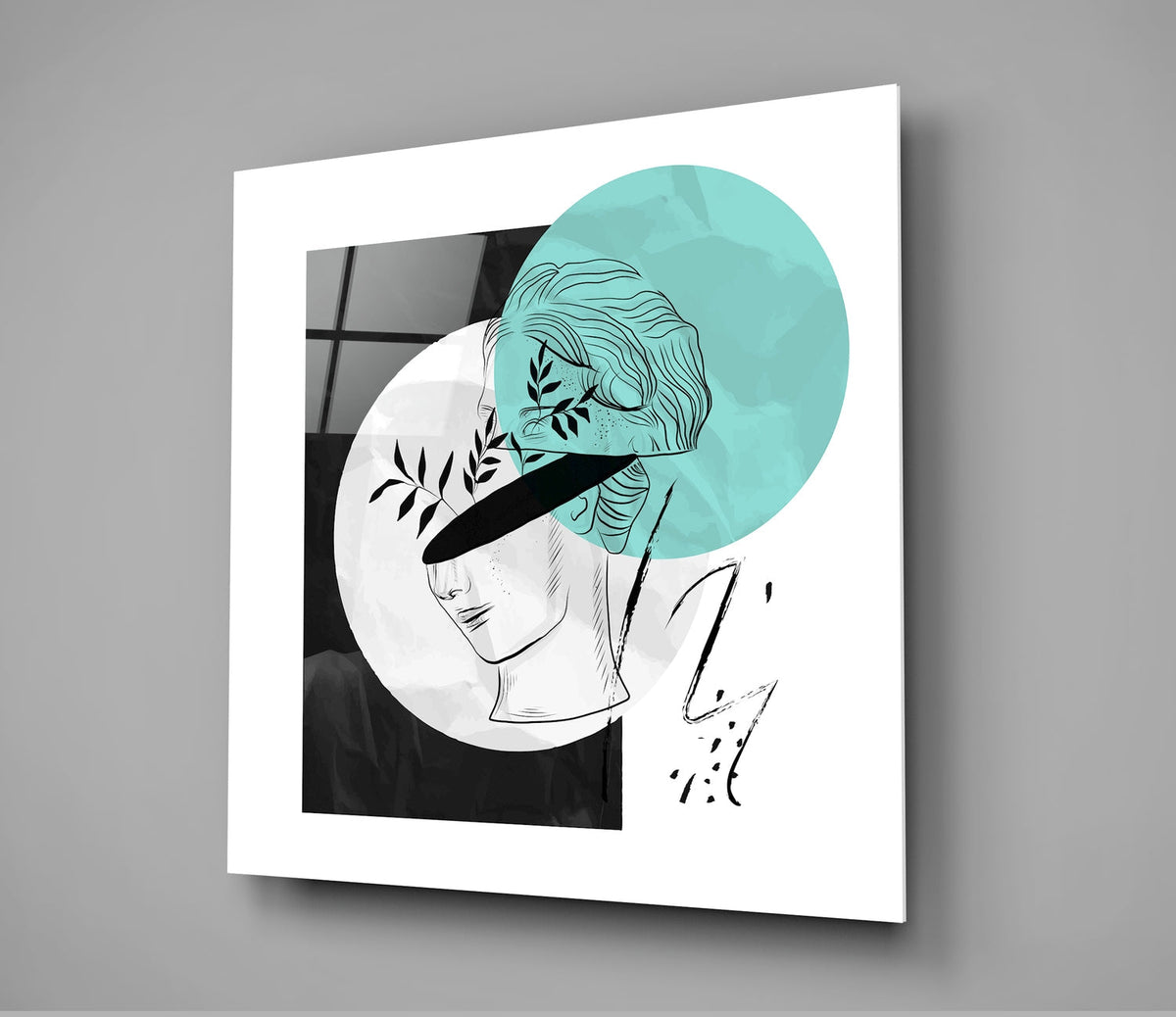 Flower Thoughts Glass Wall Art | Insigne Art Design