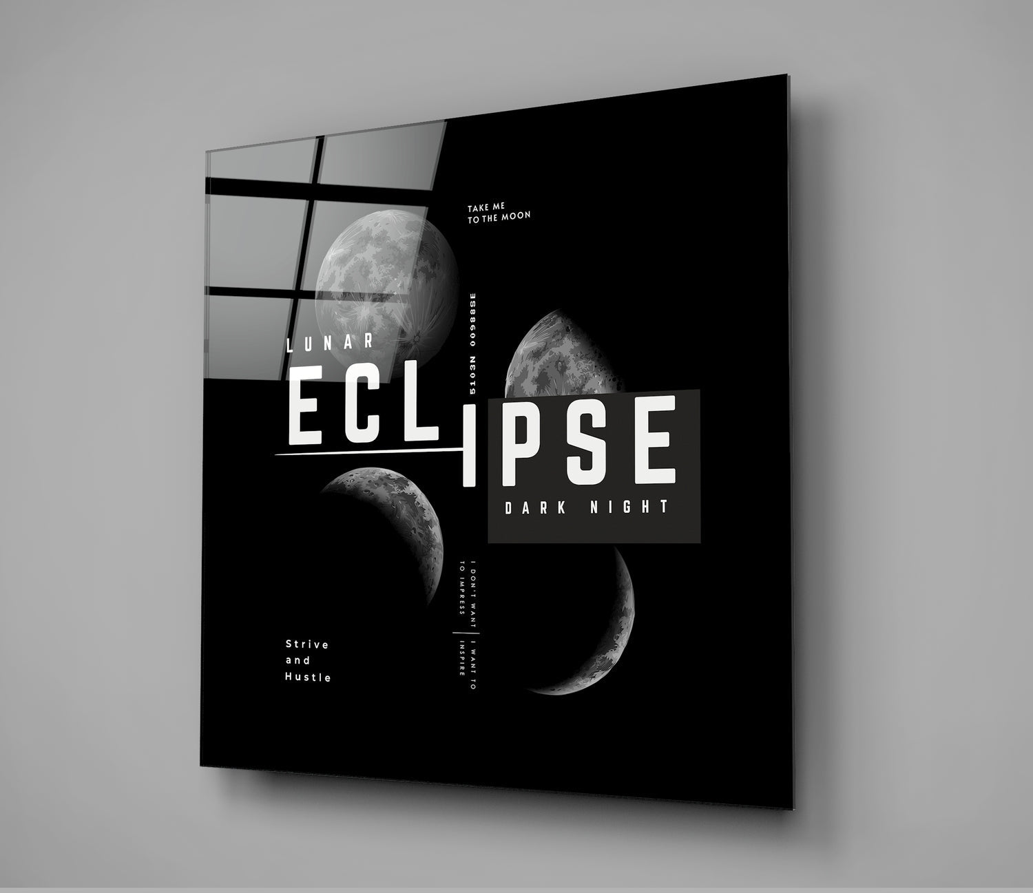 Eclipse Glass Wall Art | Insigne Art Design