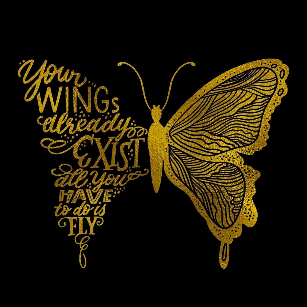 Your Wings Glass Wall Art | Insigne Art Design