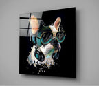 Punk Dog Glass Wall Art | Insigne Art Design