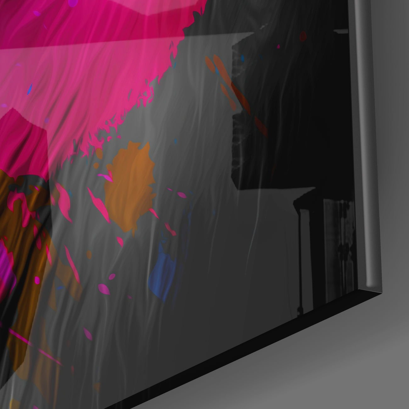Intellectual Monkey Glass Wall Art | Insigne Art Design