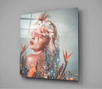 In The Flowers Glass Wall Art | Insigne Art Design
