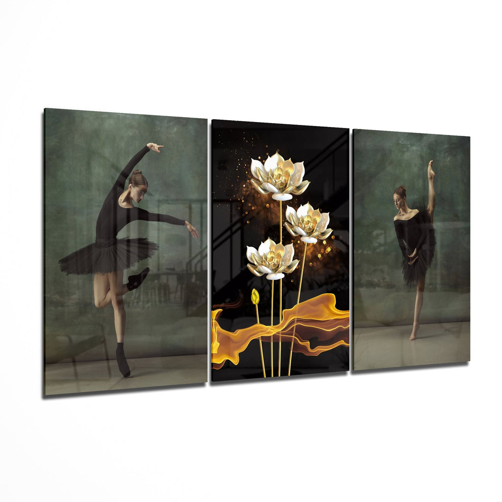 Ballerina Glass Art Mega Glass Wall Art