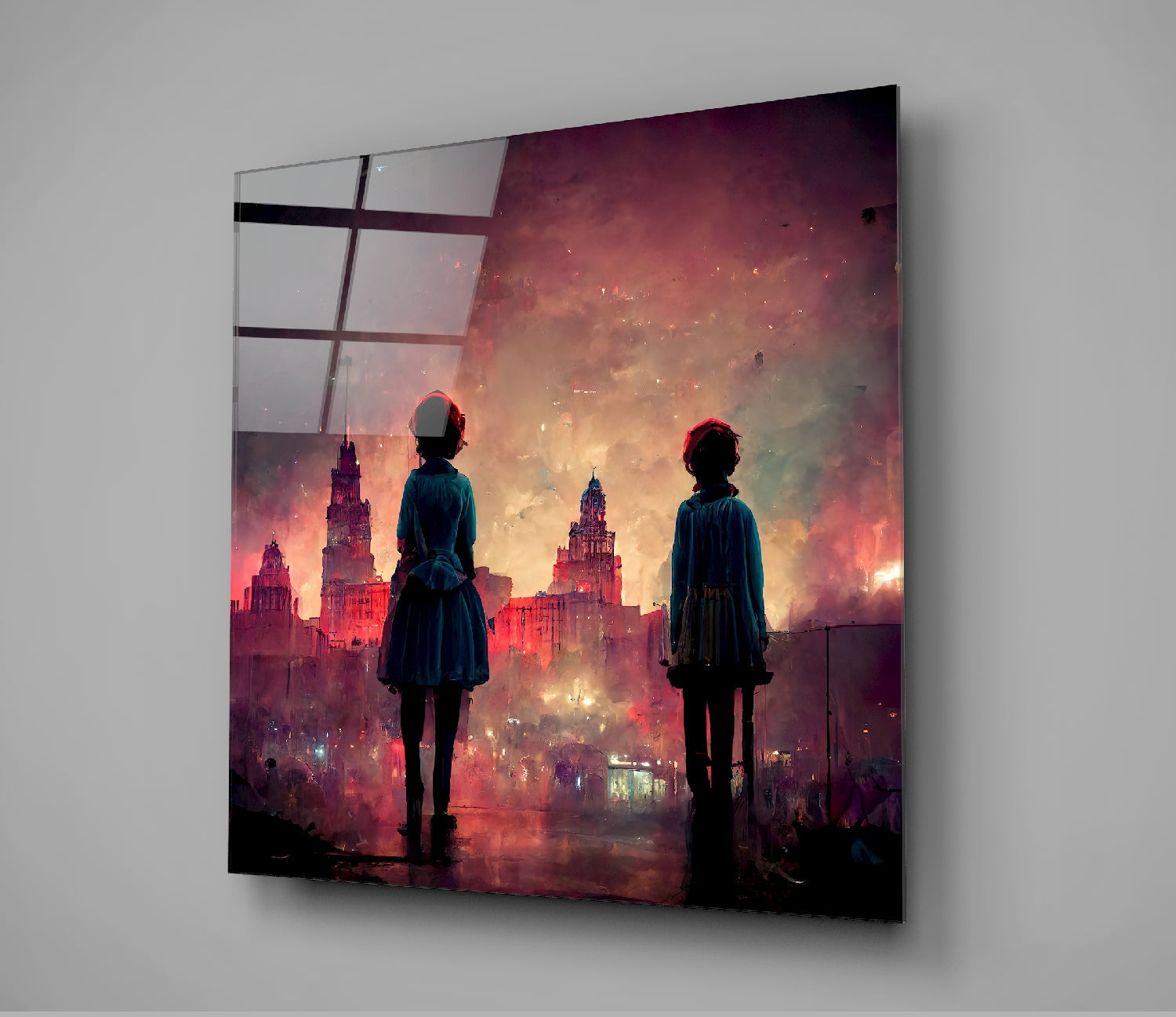 The City was Sad Glass Wall Art  || Designer Collection | Insigne Art Design