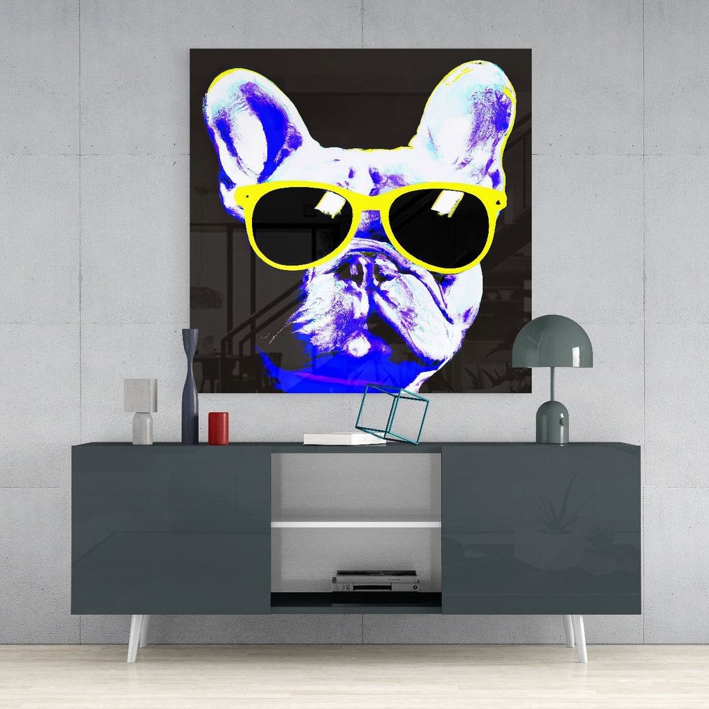 Cool Dog Glass Wall Art  || Designers Collection | Insigne Art Design
