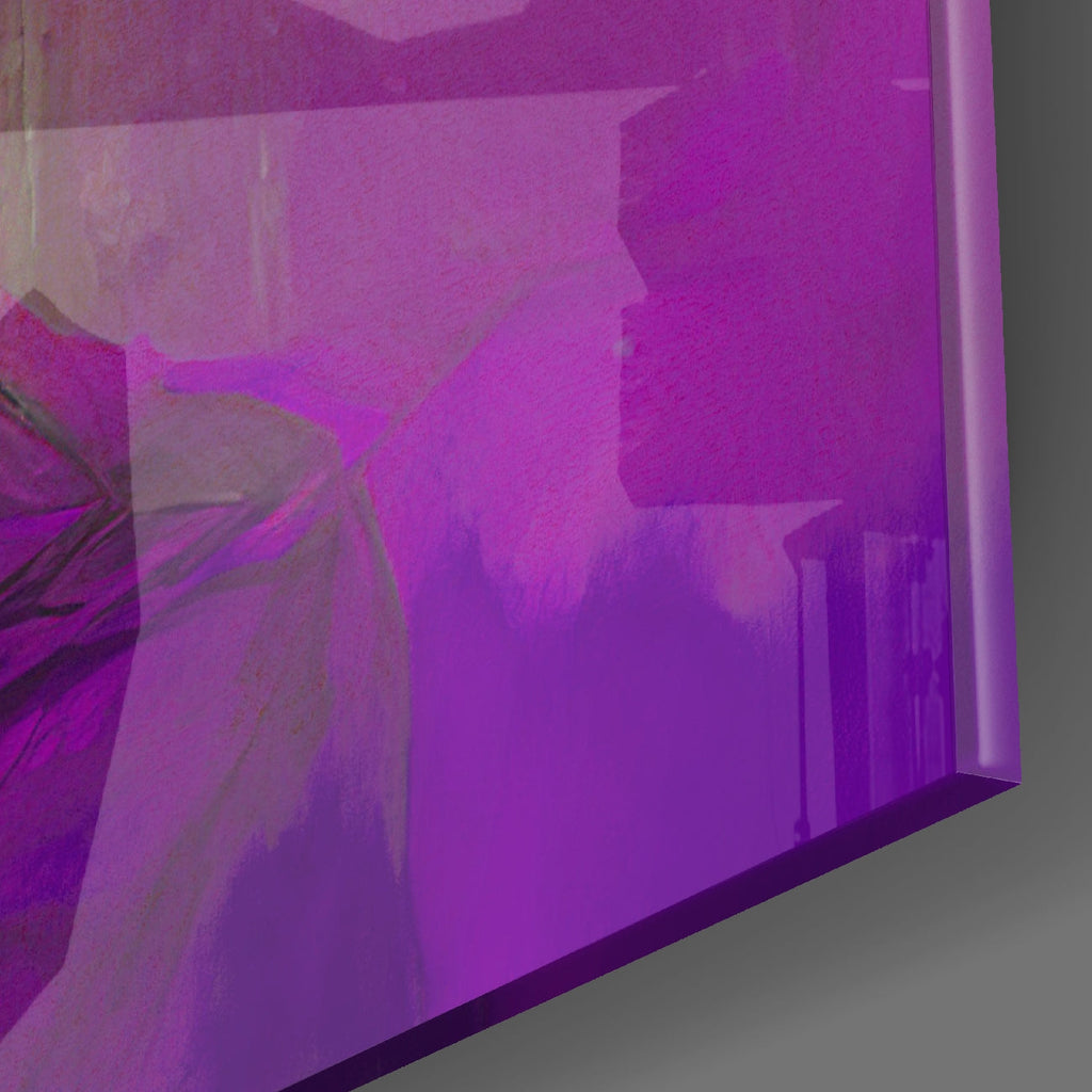 Purple Hat Glass Wall Art  || Designer Collection | Insigne Art Design