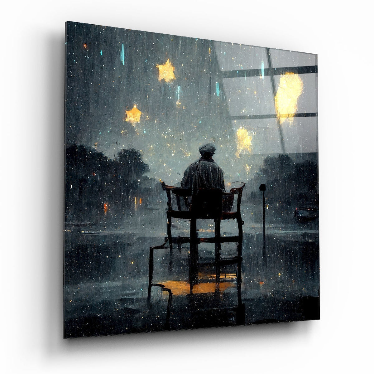 Star Rain Glass Wall Art  || Designer Collection | Insigne Art Design