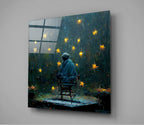 Raining Stars Glass Wall Art  || Designer Collection | Insigne Art Design