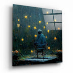Raining Stars Glass Wall Art  || Designer Collection | Insigne Art Design