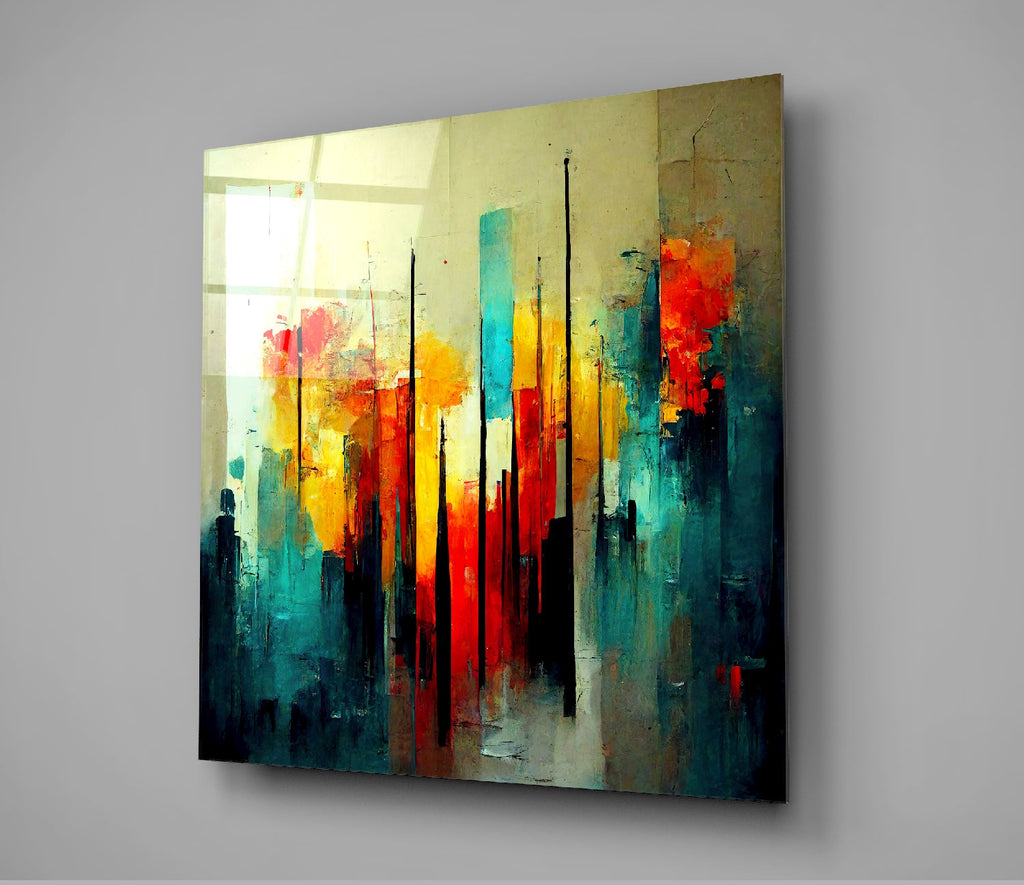 City Silhouette Glass Wall Art  || Designers Collection | Insigne Art Design