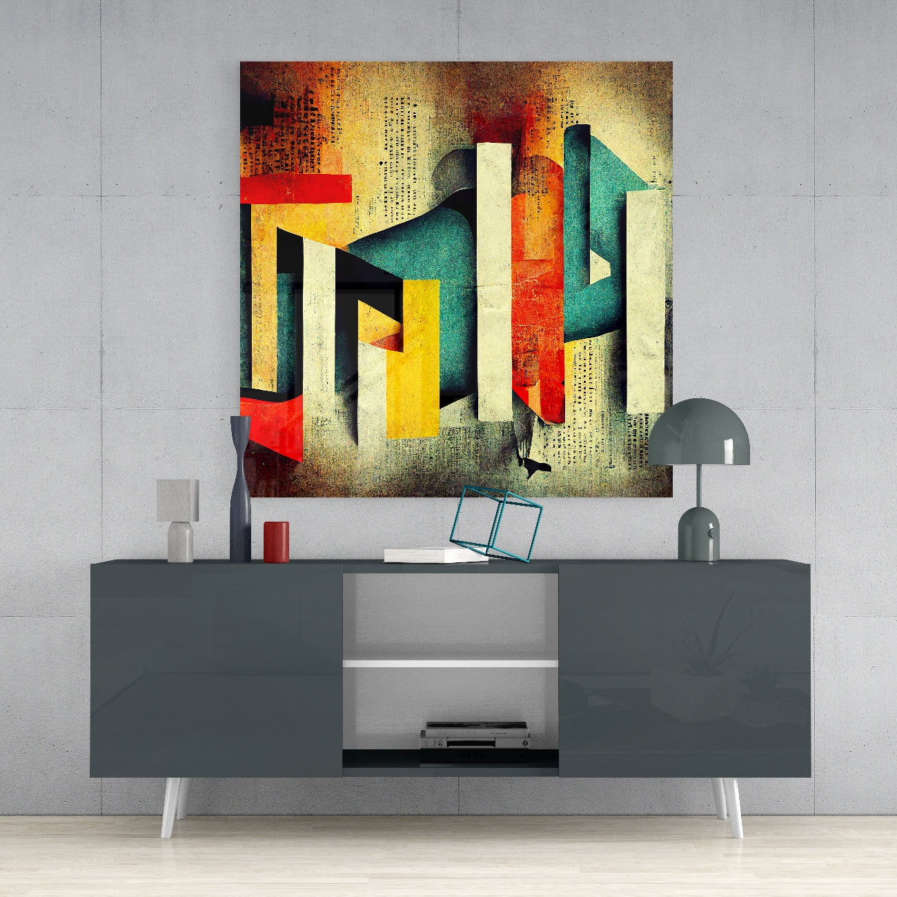 Lost Alphabet Glass Wall Art  || Designer Collection | Insigne Art Design