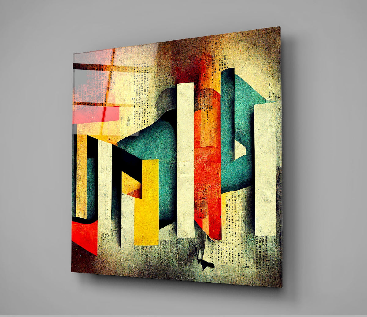 Lost Alphabet Glass Wall Art  || Designer Collection | Insigne Art Design