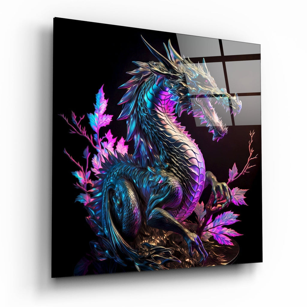 Dragon's Anger Glass Wall Art  || Designers Collection | Insigne Art Design