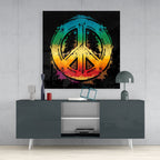 Peace Glass Wall Art  || Designer Collection | Insigne Art Design