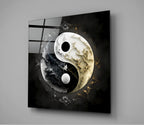 Ying and Yang Glass Wall Art  || Designer Collection | Insigne Art Design