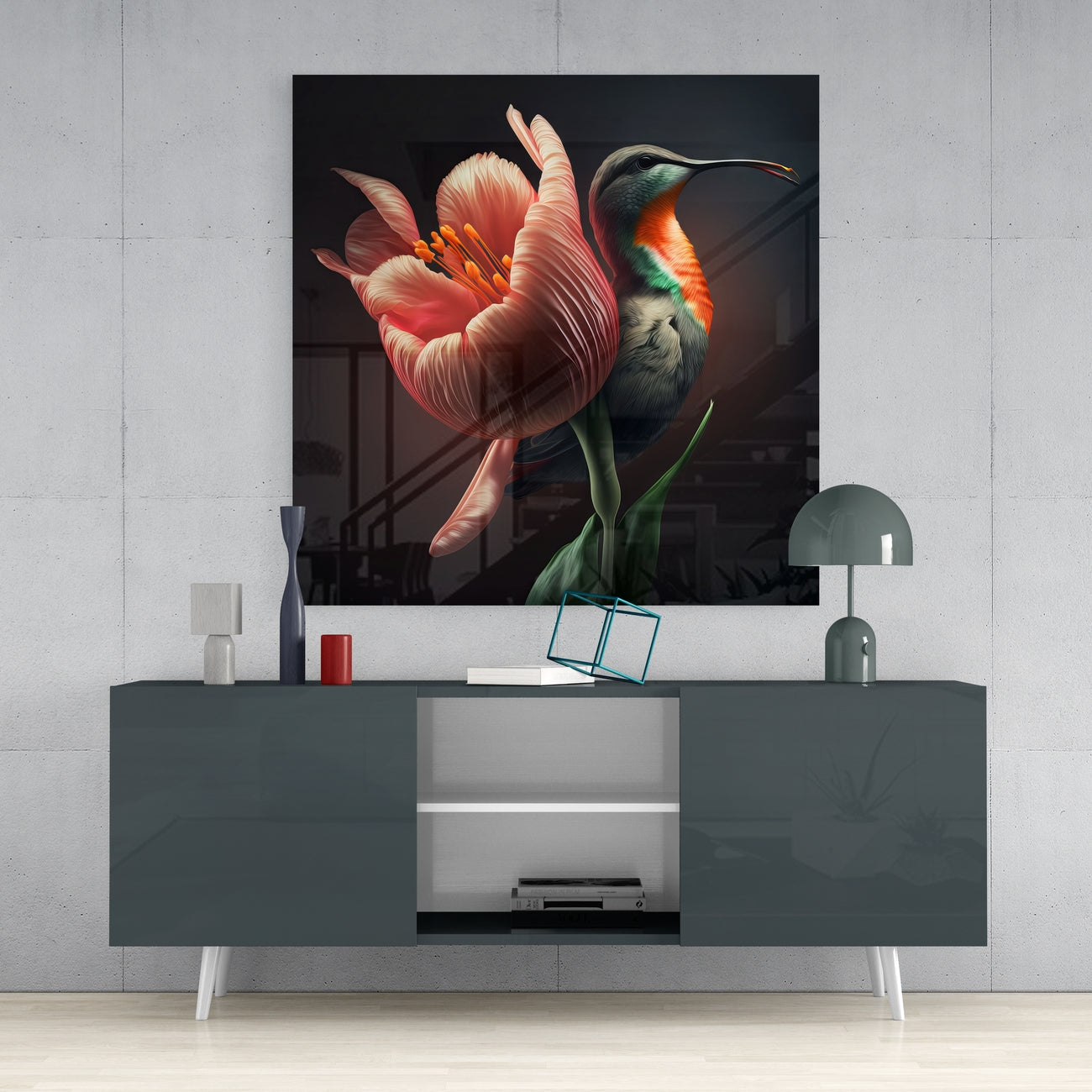 Tropical Beauties Glass Wall Art  || Designer Collection | Insigne Art Design