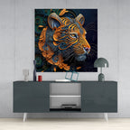Tiger Glass Wall Art  || Designers Collection | Insigne Art Design