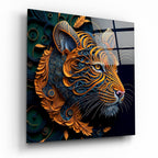 Tiger Glass Wall Art  || Designers Collection | Insigne Art Design