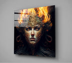 The Wrath of the Woman Glass Wall Art  || Designer Collection | Insigne Art Design