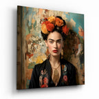 Frida Kahlo Glass Wall Art|| Designer Collection