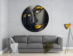 Colored Eyes Glass Wall Art