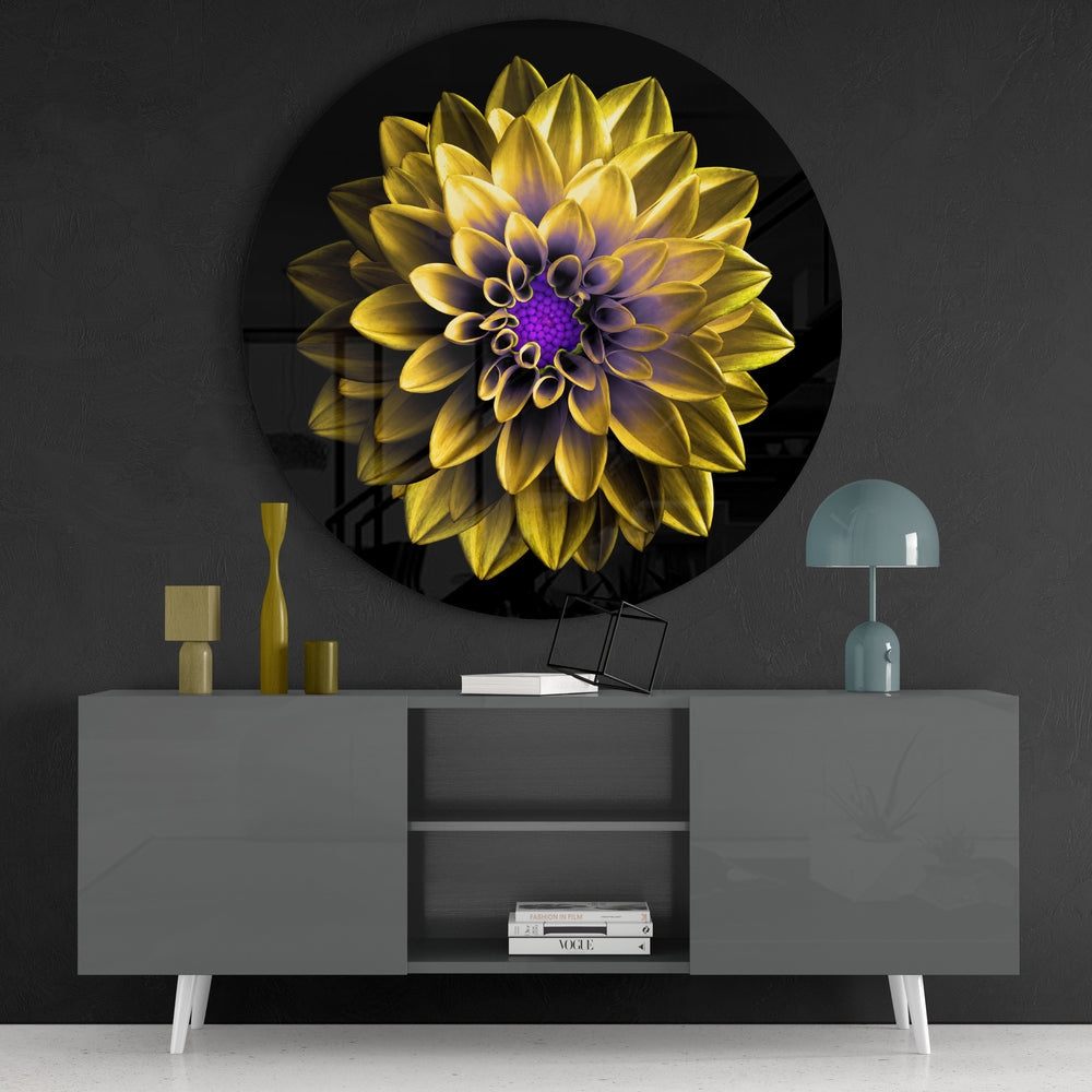 Flower Glass Wall Art