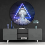 Triangle Glass Wall Art