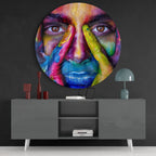 Colorful Look Glass Wall Art