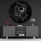 Owl Glass Wall Art
