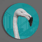 Flamingo Glass Wall Art