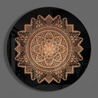 Flower Pattern Glass Wall Art