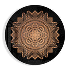 Flower Pattern Glass Wall Art
