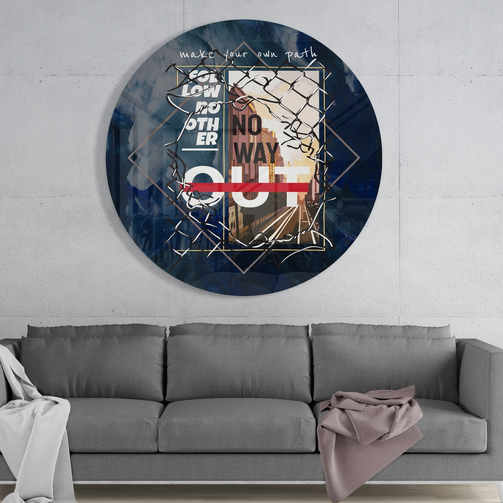 Words ‚Äì Make Your Way Glass Wall Art