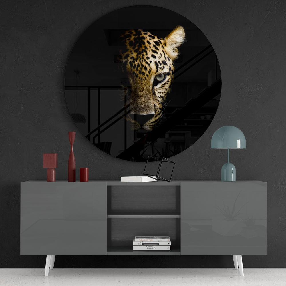 Leopard Glass Wall Art