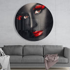 Colored Eyes Glass Wall Art