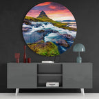 Mountain Landscape Glass Wall Art