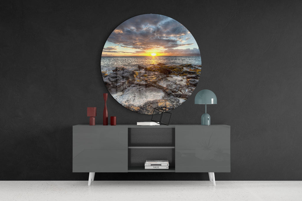 Sunrise Glass Wall Art