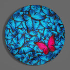 Butterfly's Dream Glass Wall Art