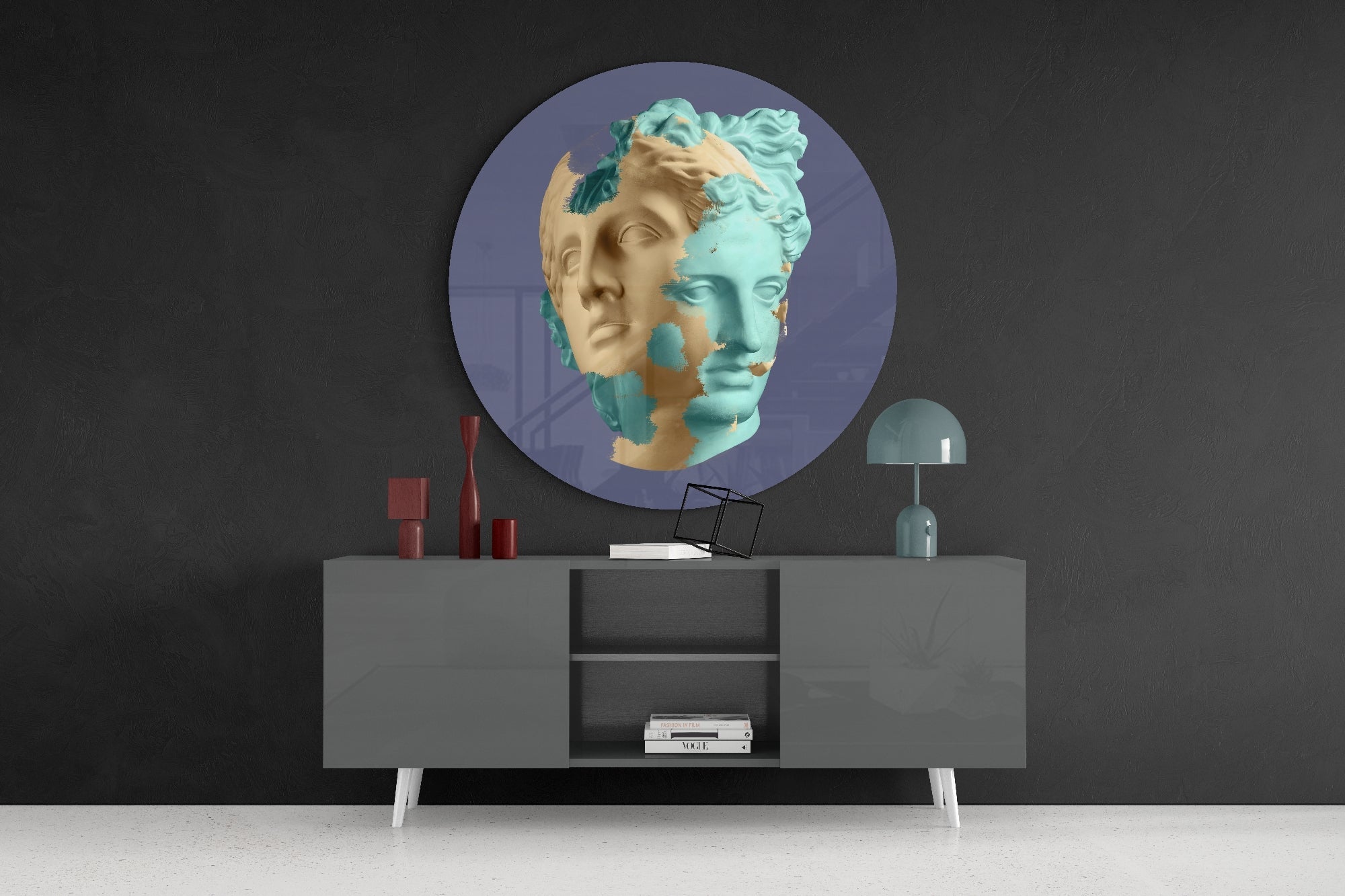Split Glass Wall Art