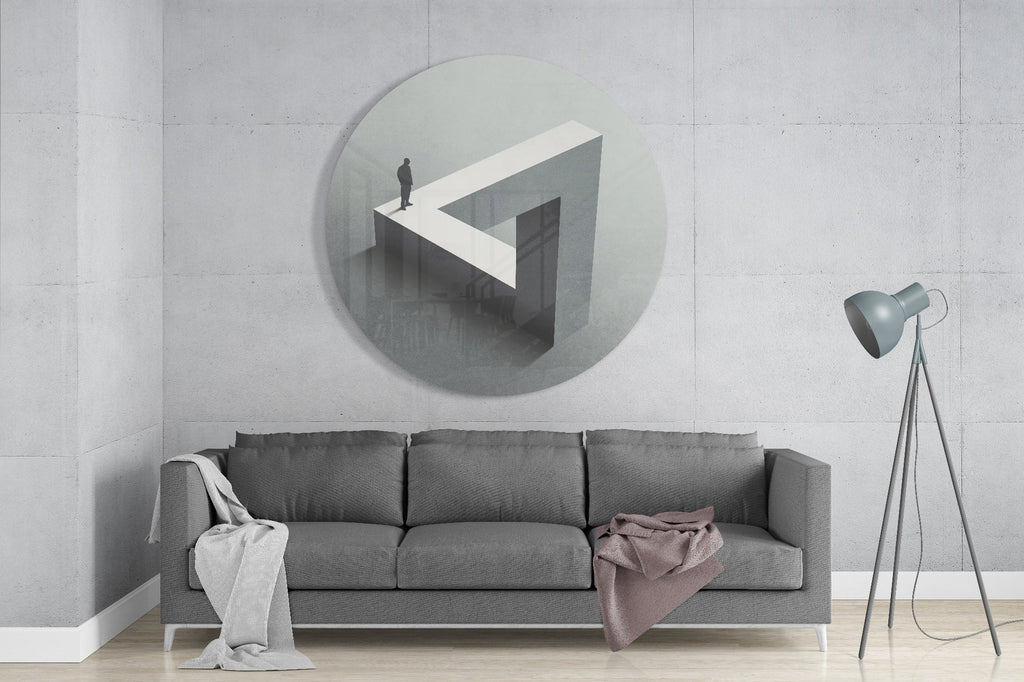 Labyrinth Glass Wall Art