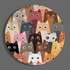 Cats Glass Wall Art
