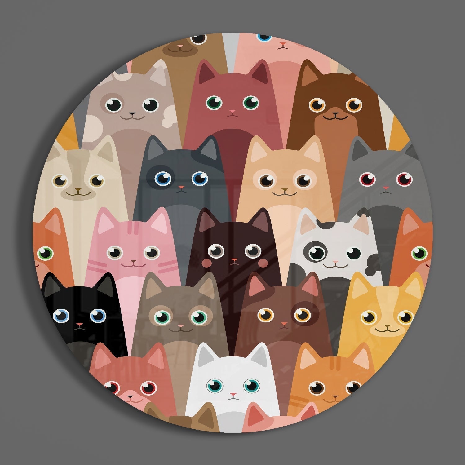 Cats Glass Wall Art