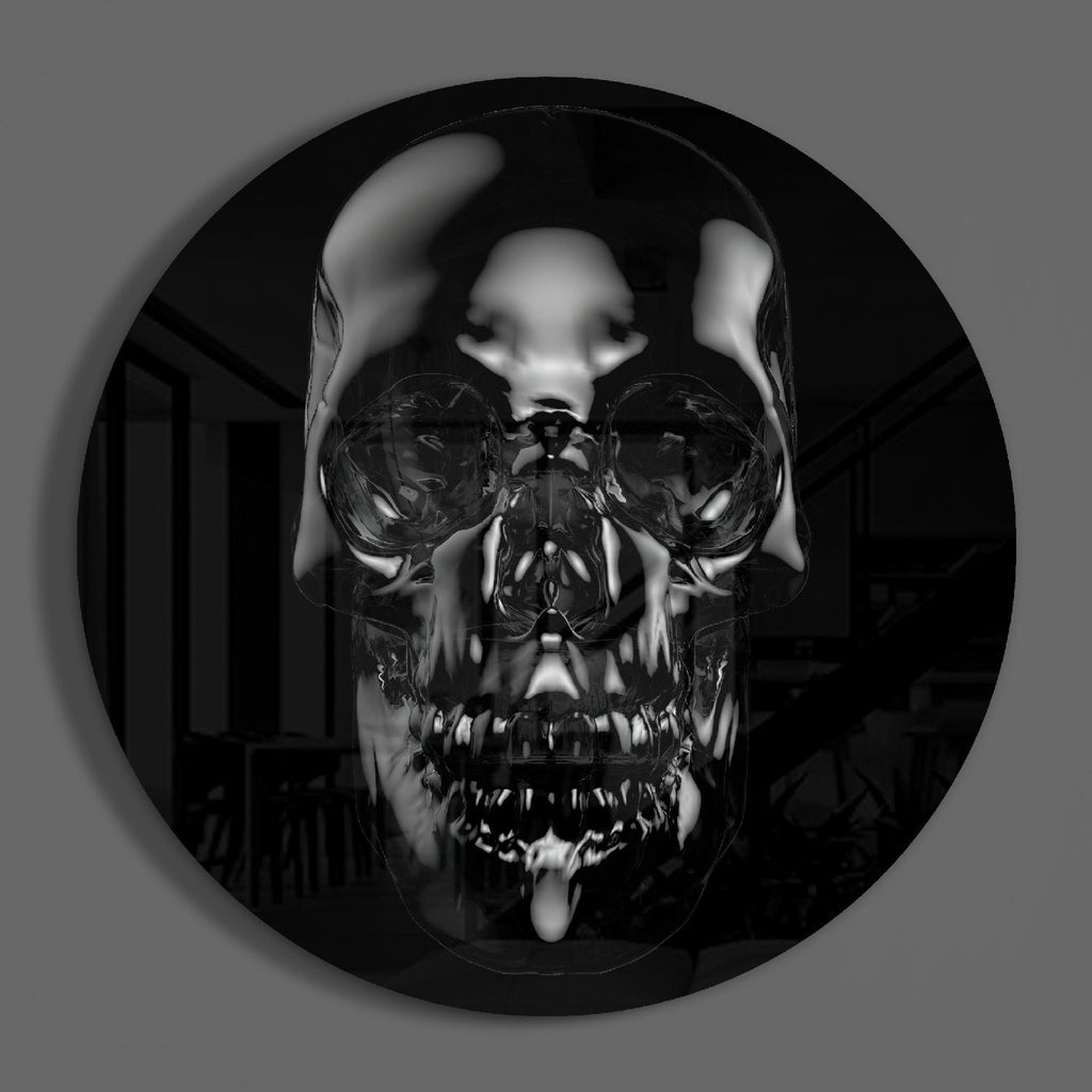 Skull Glass Wall Art