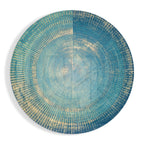 Blue Splash Glass Wall Art