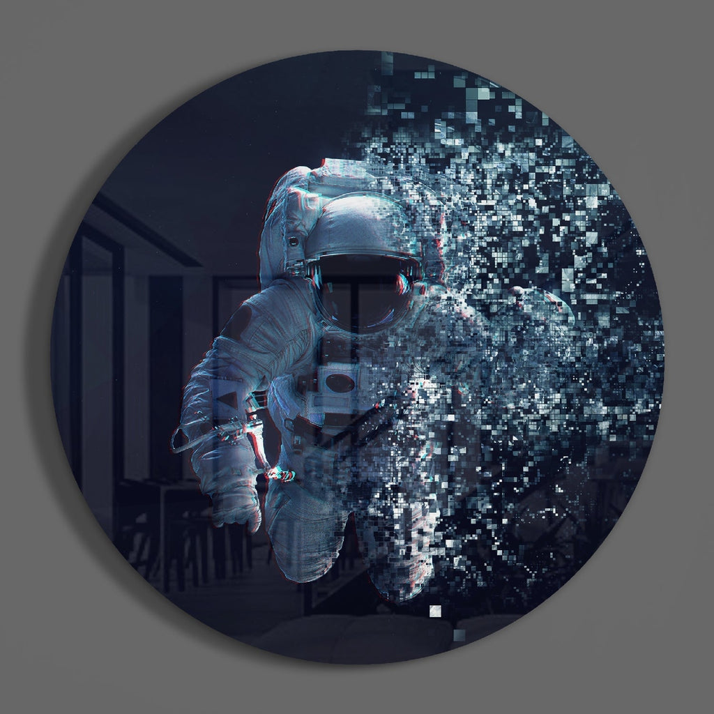 Astronaut Glass Wall Art